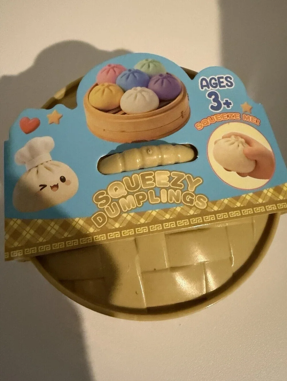 Squeezy Dumplings 12pc Full Case Mystery Squishy Sensory Fidget Steamer Toys